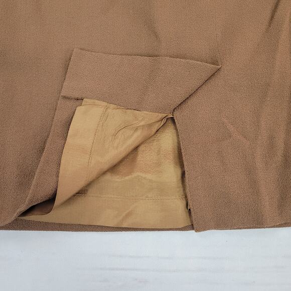 Liz Claiborne Collection size 14 brown knee length straight skit 100% wool - Picture 5 of 6